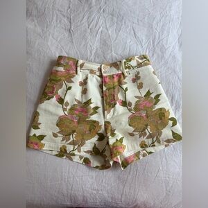 Rebecca Taylor High Waisted Denim Shorts